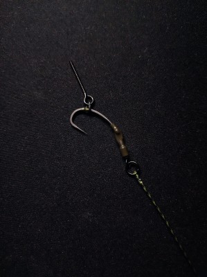 Ronnie Rig NR1 - Hak rozm 2 Gotowy Przypon Karpiowy