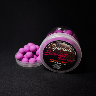 Massive Baits Pop-Up, Scarlett 18mm, kulki pływające Robin Red, korzenne kulki na karpia, rzemieślnicze pop-upy Massive Baits, kulki do bałwanków, Massive Baits Special, przynęty karpiowe 18mm, pikantne pop-upy