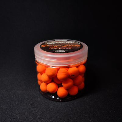 Massive Baits Pop-Up, Orange Snake 14mm, kulki pływające pomarańcza, owocowe kulki na karpia, rzemieślnicze pop-upy Massive Baits, kulki na Ronnie Rig, Top Shelf Orange Snake, przynęty karpiowe 14mm, pływaki karpiowe 200ml