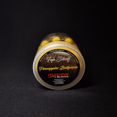 Massive Baits Pop-Up, Kriller 14mm, kulki pływające kryl, przynęta krylowa na karpia, rzemieślnicze pop-upy Massive Baits, kulki na Ronnie Rig, Top Shelf Kriller, przynęty karpiowe 14mm, pływaki karpiowe 200ml