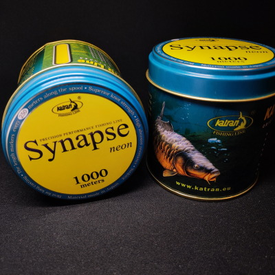 Katran Synapse Neon, żyłka karpiowa fluo, żyłka do dalekich rzutów, Katran 0,371mm, żyłka neonowa na karpia, tonąca żyłka karpiowa, żyłka na nocny hol, Katran Synapse 1000m, profesjonalna żyłka wędkarska