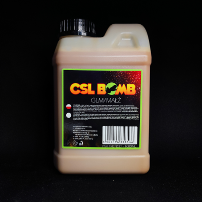 Massive Baits CSL Boomb, liquid GLM karpiowy, booster małżowy, CSL do kulek, zalewa GLM do ziarna, Corn Steep Liquor GLM, naturalny atraktor karpiowy, dopalacz do pelletu małża, Massive Baits 1000ml CSL GLM, PVA Friendly booster