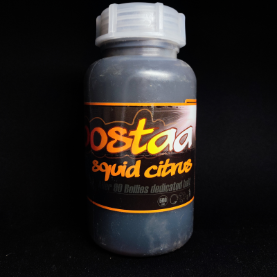 Massive Baits Aller Boosta, zalewa Squid Citrus, booster kałamarnica cytrusy, płynny pokarm dla karpi, hydrolizat z łososia zalewa, dip do pelletu, Massive Baits 500ml, nęcenie karpi, Aller Aqua booster, PVA Friendly zalewa