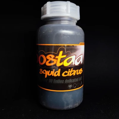 Massive Baits Aller Boosta, zalewa Squid Citrus, booster kałamarnica cytrusy, płynny pokarm dla karpi, hydrolizat z łososia zalewa, dip do pelletu, Massive Baits 500ml, nęcenie karpi, Aller Aqua booster, PVA Friendly zalewa