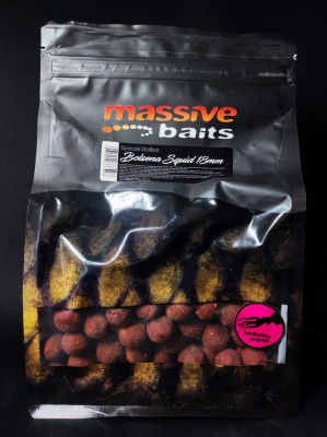Massive Baits Bolsena Squid, kulki proteinowe 18mm, Robin Red Haith's, kulki z mączką rakową, przynęty karpiowe na mistrzostwa, mączka z kałamarnicy, Massive Baits Special Boilies, najlepsze kulki na duże karpie, Salmon Protein Hydrolisate