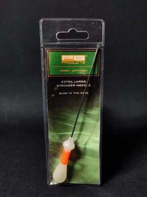 PB Products Stringer Needle, długa igła do kulek, igła do PVA, nawlekanie kulek na nitkę PVA, PB Products Glow Needle, akcesoria karpiowe PB, narzędzia do stringerów, długa igła karpiowa, Extra Large Needle karp.