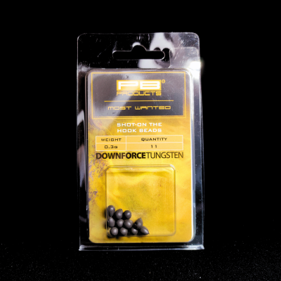 PB Products DT Shot-on the Hook, koraliki wolframowe na hak, dociążenie karpiowe Tungsten, Shot-on-the-hook beads 0.3g, akcesoria karpiowe wolfram, pozycjonowanie haka wolframem