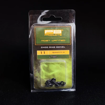 PB Products Chod Ring Swivel, krętlik rozmiar 11 karp, krętlik z kółeczkiem 11, akcesoria do Chod Riga, krętlik do przyponów helikopterowych, biżuteria karpiowa PB Products.