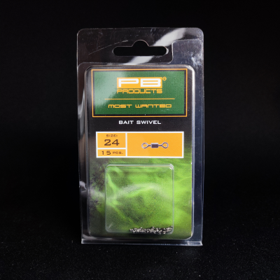 PB Products Bait Swivel 24, mikro krętlik karpiowy, krętlik do pop-upa, mocowanie przynęty Bait Floss, akcesoria karpiowe PB Products, krętlik 7mm, biżuteria karpiowa