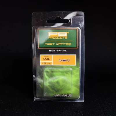 PB Products Bait Swivel 24, mikro krętlik karpiowy, krętlik do pop-upa, mocowanie przynęty Bait Floss, akcesoria karpiowe PB Products, krętlik 7mm, biżuteria karpiowa