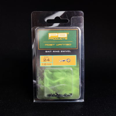 PB Products Bait Ring Swivel, krętlik z kółeczkiem karpiowy, akcesoria do Chod Riga, krętlik do D-Riga, mikro krętlik matowy, biżuteria karpiowa PB Products, Ronnie Rig krętlik