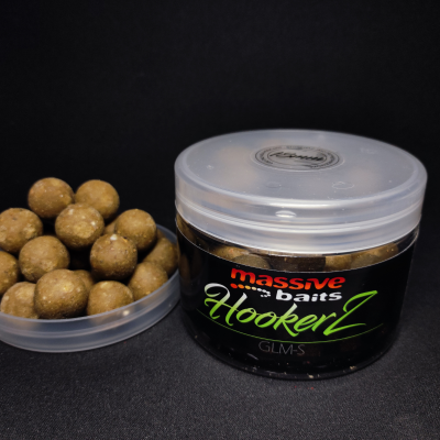 Massive Baits GLM-S, HOOKERZ GLM-S 18mm, kulki z małżą, Green Lipped Mussel kulki, utwardzone przynęty karpiowe, Massive Baits GLM Essential, przynęta na karpia z omułkiem