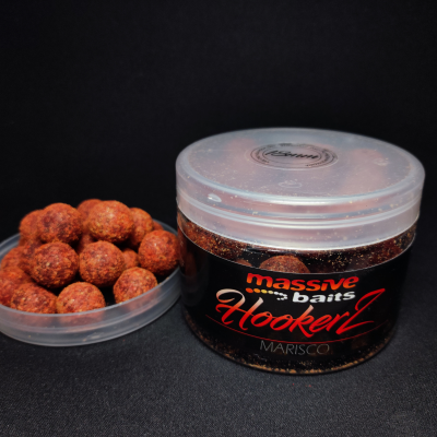 Massive Baits Marisco, HOOKERZ Marisco 18mm, kulki hakowe owoce morza, utwardzone kulki karpiowe, przynęta na karpia ryba, Massive Baits seria Special, kulki na włos 18mm.
