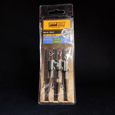 PB Products R2G, gotowe leadery karpiowe, Silk Ray leader, Hit &amp; Run Leadclip, bezpieczny klips karpiowy, zestaw na zielsko, PB Products Weed, szybkozłączka Speed Swivel