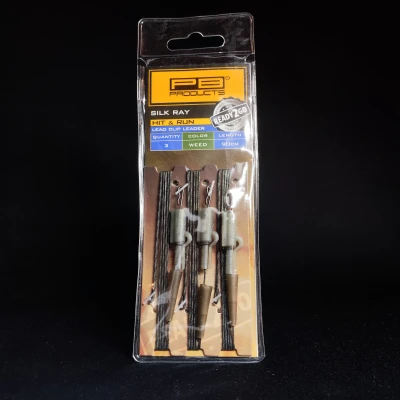 PB Products R2G, gotowe leadery karpiowe, Silk Ray leader, Hit &amp; Run Leadclip, bezpieczny klips karpiowy, zestaw na zielsko, PB Products Weed, szybkozłączka Speed Swivel
