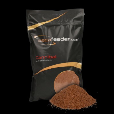 Esca Feeder Cannibal, Method Mix Cannibal, zanęta mączka rybna, zanęta do metody brązowa, Esca Feeder zanęta sypka, method mix na karpie, najlepsza zanęta do method feeder