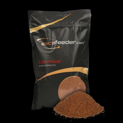 Esca Feeder Cannibal, Method Mix Cannibal, zanęta mączka rybna, zanęta do metody brązowa, Esca Feeder zanęta sypka, method mix na karpie, najlepsza zanęta do method feeder