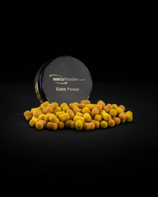 Esca Feeder Corn Power 10mm, waftersy kukurydziane, przynęta do bombki, kukurydza 10mm na karpia, żółte waftersy, Esca Feeder kukurydza, przynęta na amura kukurydza