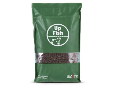 Up Fish BIG 2, pellet do metody, pellet na duże karpie, brązowy pellet rybny, wysokobiałkowy pellet, Up Fish pellet, Method Feeder BIG 2..jpg