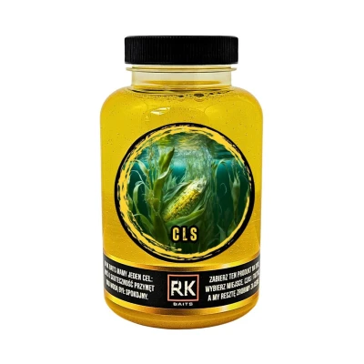 booster CLS, RK Baits CLS, atraktor kukurydziany, zapach sfermentowanej kukurydzy, dopalacz do zanęt, booster na karpia, amur CLS, płynny aminokwas wędkarstwo..webp