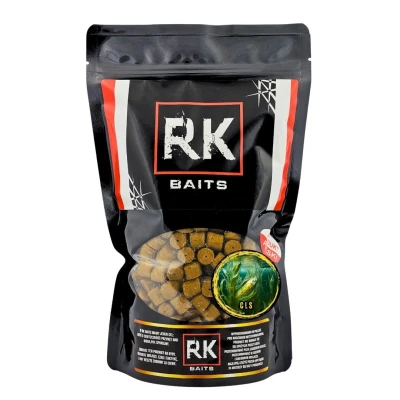 pellet CLS 12mm, pellet z dziurką karp, RK Baits sfermentowana kukurydza, pellet na amura, zanęta kiszonka, pellet wysokobiałkowy 12mm, pellet do PVA..webp