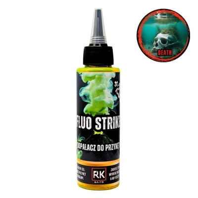 FluoStrike Death, RK Baits dopalacz, booster padlina, fluo mgła wędkarstwo, przynęty śmierdziele, dopalacz do PVA, atraktor padlina na karpia.webp