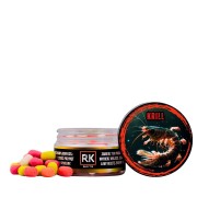 waftersy kryl, RK Baits Krill, dumbells 8mm krylowy, przynęta do metody kryl, zbalansowane przynęty karpiowe, mączka z kryla, waftersy multikolor.webp