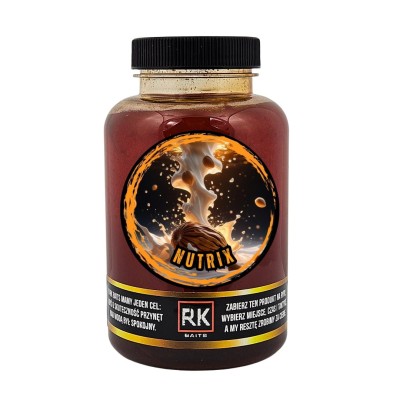 booster nutrix, RK Baits nutrix, dopalacz do zanęt orzech tygrysi, atraktor scopex, booster karpiowy słodki, RK Baits 300ml, dopalacz do PVA.webp