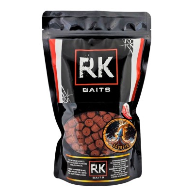 pellet zanętowy, pellet 12mm, pellet z dziurką, RK Baits Scorpid, pellet karpiowy, zanęta scopex squid, pellet na włos, nęcenie karpi, pellet wysokobiałkowy..webp
