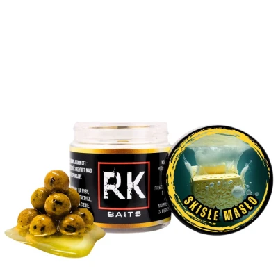 skisłe masło RK Baits, kulki kwas masłowy, przynęta na karpia, hookersy 12mm, kulki do metody, śmierdzące kulki proteinowe, RK Baits Burn, przynęta na amura..webp