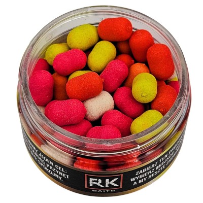 waftersy skisłe masło, RK Baits wafters, dumbells 8mm kwas masłowy, przynęta do metody multikolor, zbalansowane przynęty karpiowe, skisłe masło 8mm, przynęta na amura i karpia,.webp