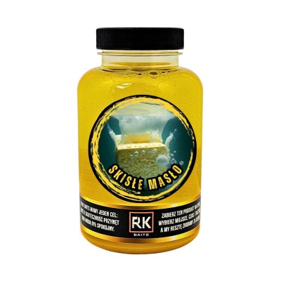 booster skisłe masło, RK Baits dopalacz, atraktor na karpia, kwas masłowy wędkarstwo, booster do kulek proteinowych, dip wędkarski, dopalacz do metody, zanęta karpiowa dopalacz.webp