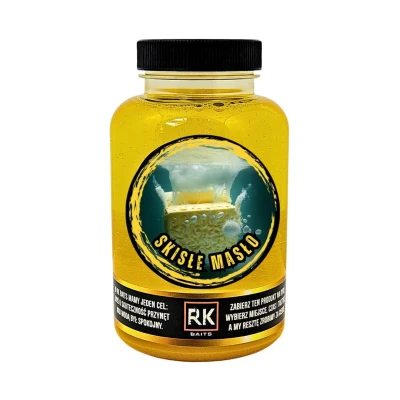 booster skisłe masło, RK Baits dopalacz, atraktor na karpia, kwas masłowy wędkarstwo, booster do kulek proteinowych, dip wędkarski, dopalacz do metody, zanęta karpiowa dopalacz.webp