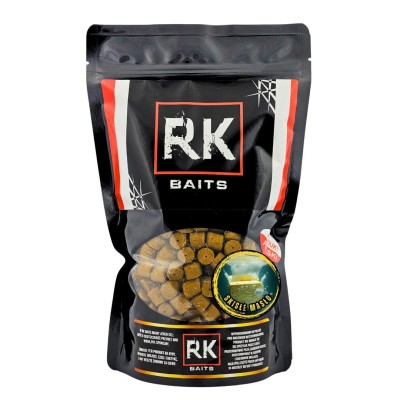 pellet zanętowy, pellet 12mm, pellet z dziurką, RK Baits Skisłe Masło, pellet karpiowy, kwas masłowy wędkarstwo, przynęta na amura, nęcenie karpi, pellet na włos..webp