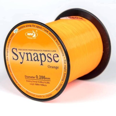 Katran Synapse Orange, żyłka karpiowa 0.33mm, pomarańczowa żyłka karpiowa, żyłka Katran 1000m, tonąca żyłka na karpia, żyłka o niskiej rozciągliwości, wytrzymała żyłka karpiowa, Katran Orange 7.5kg.jpg