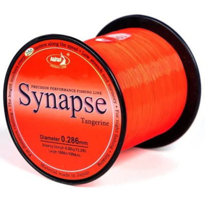 Katran Synapse Tangerine, żyłka karpiowa 0.35, mandarynkowa żyłka karpiowa, żyłka rzutowa Katran, mocna żyłka na karpia, Katran 1000m 0.35mm, tonąca żyłka pomarańczowa, wytrzymała żyłka na węzłach.jpg